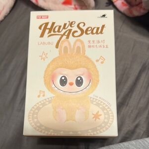 Labubu 'Have A Seat' Toy - Cream